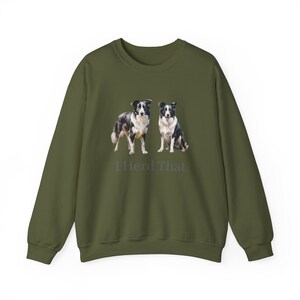 Border Collie Dog Funny Pun Unisex Heavy Blend Crewneck Sweatshirt
