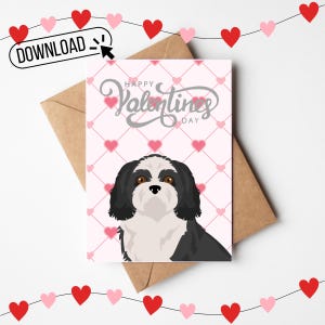 Carte de voeux imprimable numérique 5 x 7 pour chien Shih Tzu, maman Shih Tzu, cadeau Shih Tzu, amant de Shih Tzu