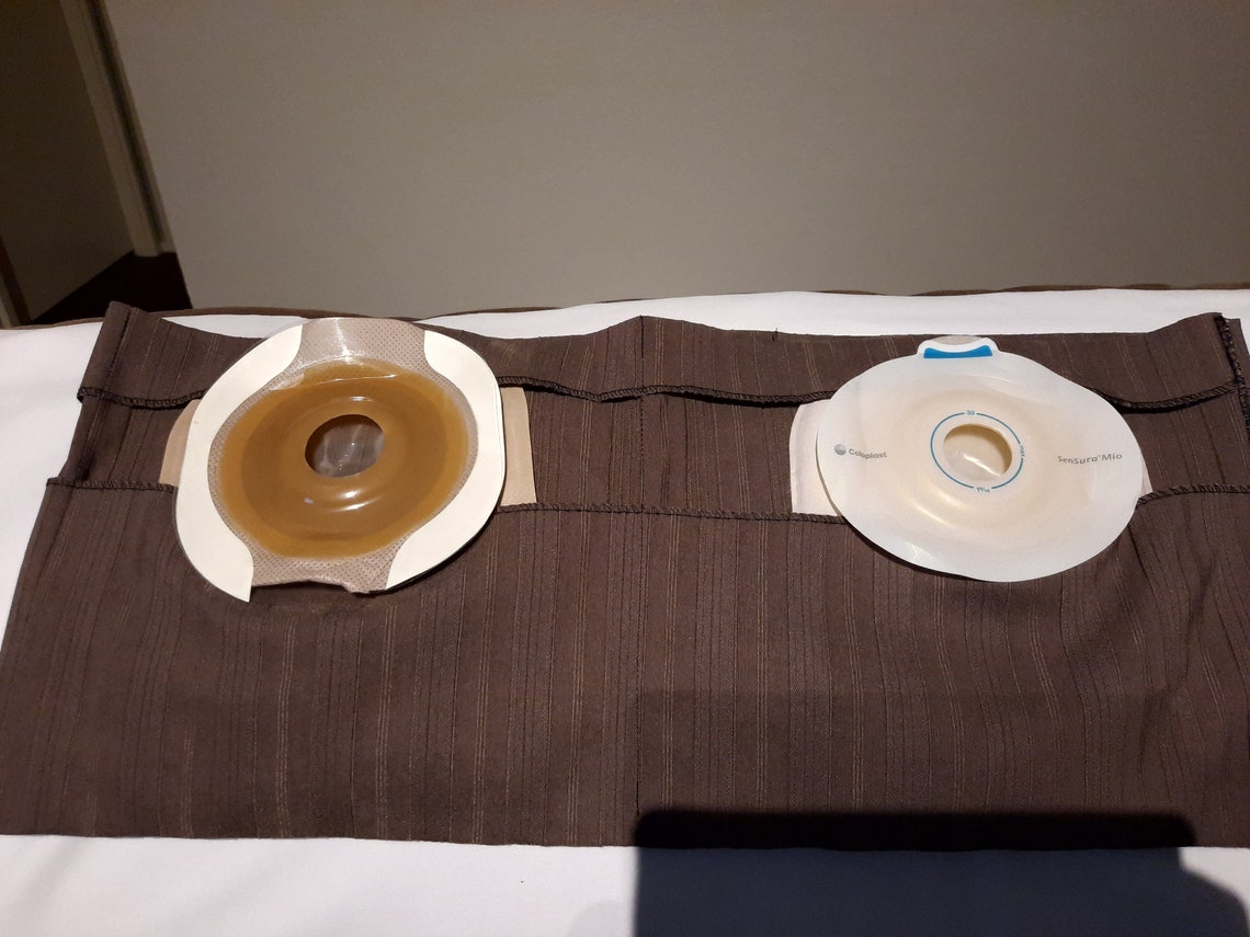 Stoma waist band light brown. Intimacy night time protection Etsy