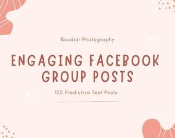 Boudoir Facebook Group Postings - Prägnativer Text