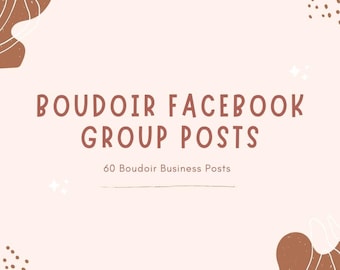 Boudoir Business Facebook Group Posts