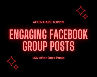 After Dark Facebook-Gruppe Engagierende Posts - Kundengruppe, VIP-Gruppe, Boudoir, Boudoir-Gruppe, Pure Romance, Direktvertrieb, Socialselling