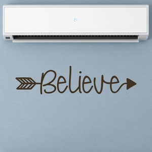 Believe Arrow Decal - Believe Car Decal - Believe Arrow Sticker - Believe Wall Vinyl Decal - Believe Laptop Sticker - Believe Mug Decal