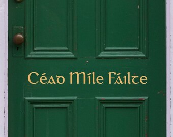 Failte Sticker Cead Mile Failte Irish Welcome Sticker - Etsy