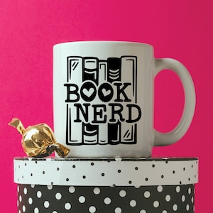 Book Nerd Vinyl Decal - Book Love Vinyl Decal - I heart books Vinyl Decal - I love books Vinyl Decal - Book Nerd Sticker - Book Love Sticker