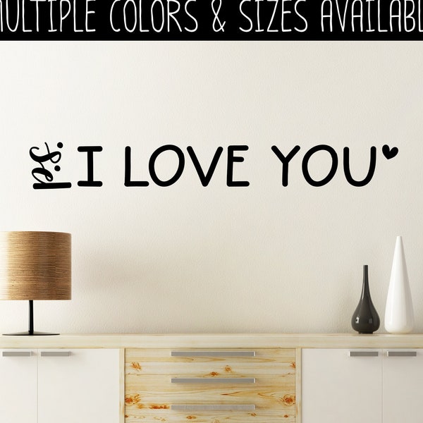 P.S. I Love You Vinyl Decal - P.S. I Love You Vinyl Sticker - PS I Love You Wall Decal - PS I Love You Home Decor - PS I love you decal