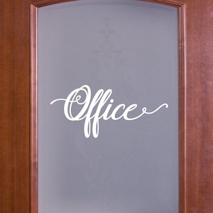 Office Vinyl Decal - Office Sticker - Office Decal - Office Wall Decal - Office Door Decal - Office Room Decor - Office Label - Office Sign