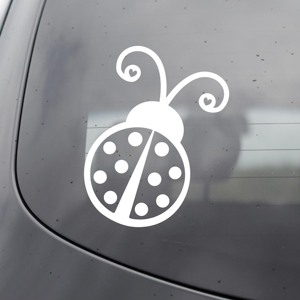 Lady Bug Vinyl Decal - Lady Bug Decal - Lady Bug Car Decal - Lady Bug Laptop Sticker - Lady Bug Sticker - Lady Bug Wall Decal - Insect Decal