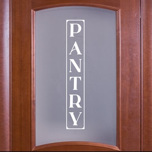 Vertical Pantry Decal - Kitchen Pantry Sticker - Food Pantry Door Label - Food Pantry Door Sticker -Kitchen Pantry Door Decal - Food Pantry