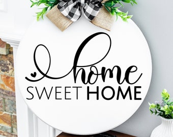 Home Sweet Home Vinyl Decal - Home Sweet Home Sticker - Home Sweet Home Decal - Home Sweet Home Wall Decal - Home Sweet Home Sign Decal