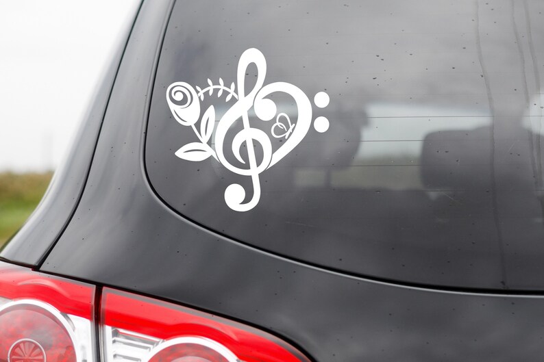 Musical Garden Decal - Music Decal - Music Car Decal - Music Laptop ...