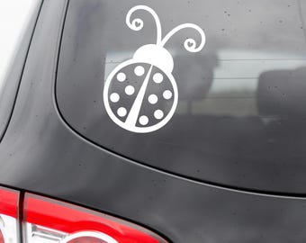 Lady Bug Vinyl Decal - Lady Bug Decal - Lady Bug Car Decal - Lady Bug Laptop Sticker - Lady Bug Sticker - Lady Bug Wall Decal - Insect Decal