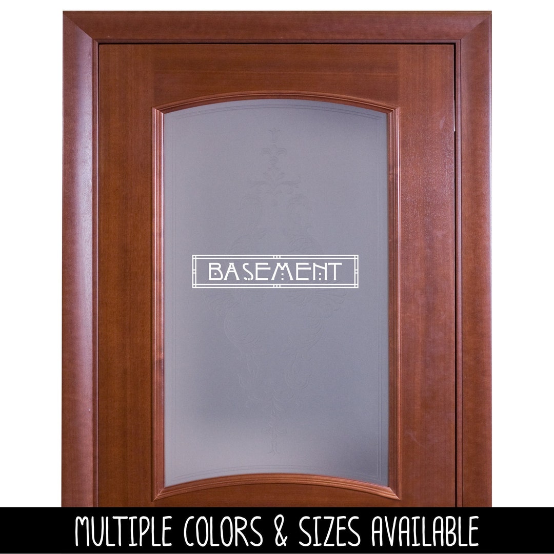 Craftsman Basement Decal - Arts & Crafts Basement Decal - Basement Door ...