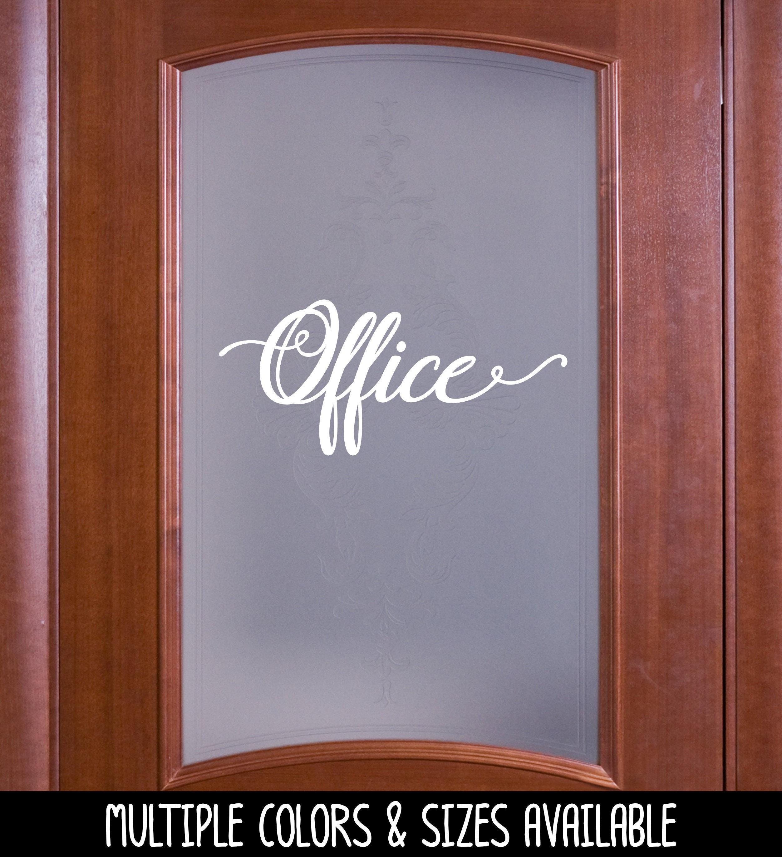 Office Vinyl Decal - Office Sticker - Office Decal - Office Wall Decal ...
