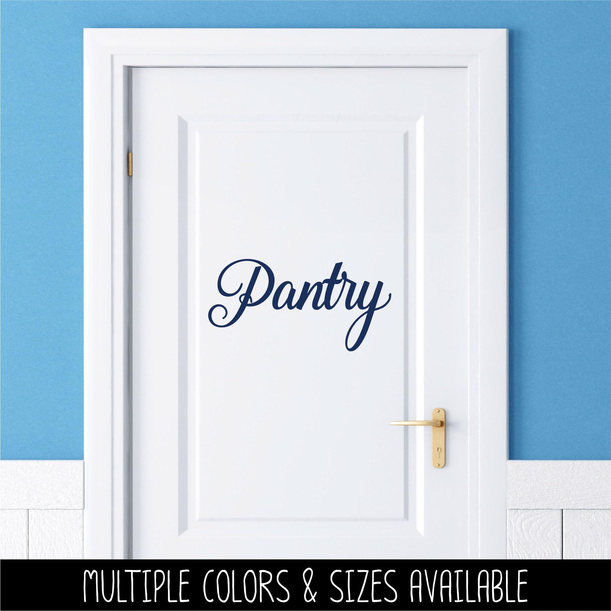 Pantry Letrero Cursive Pantry Decal - Pantry Sticker - Pantry Sign - Pantry Door ...