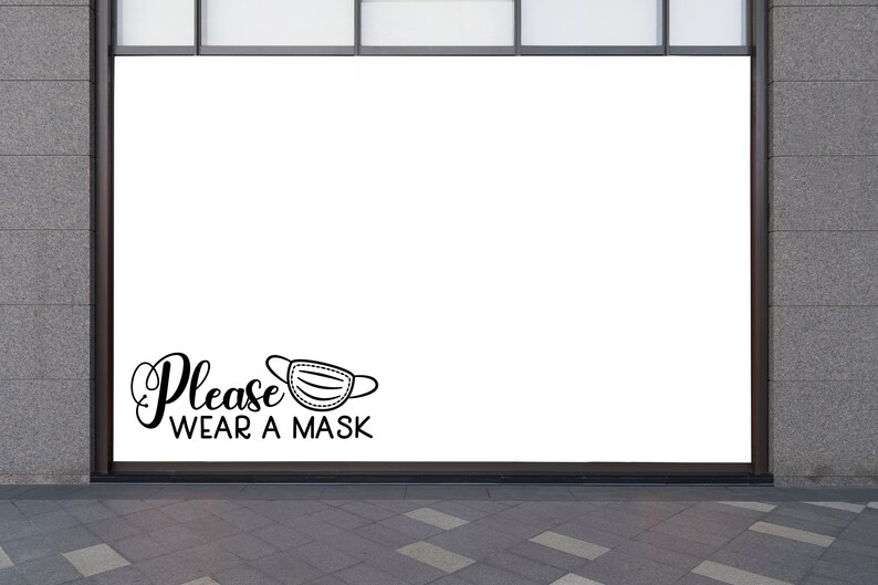 Please Wear a Mask Vinyl Decal Please Wear a Mask Vinyl | Etsy