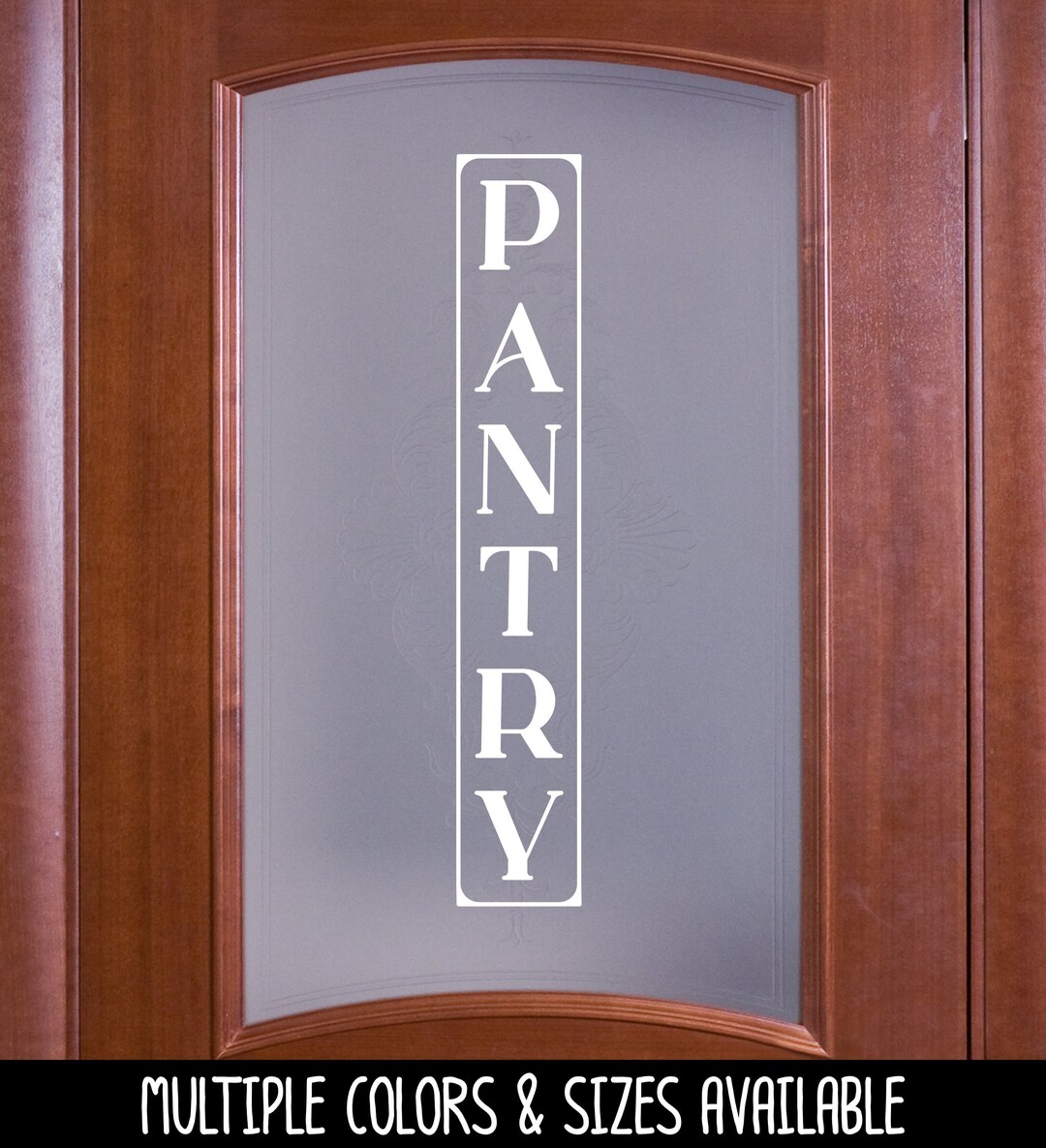 Vertical Pantry Decal Kitchen Pantry Sticker Food Pantry Door Label