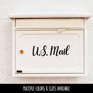 U.S. Mail Decal - U.S. Mail Sticker - U.S. Mail Sign - U.S. Mail Mailbox Decal - U.S. Mail Door Decal - U.S. Mail Wall Decal - Porch Sign