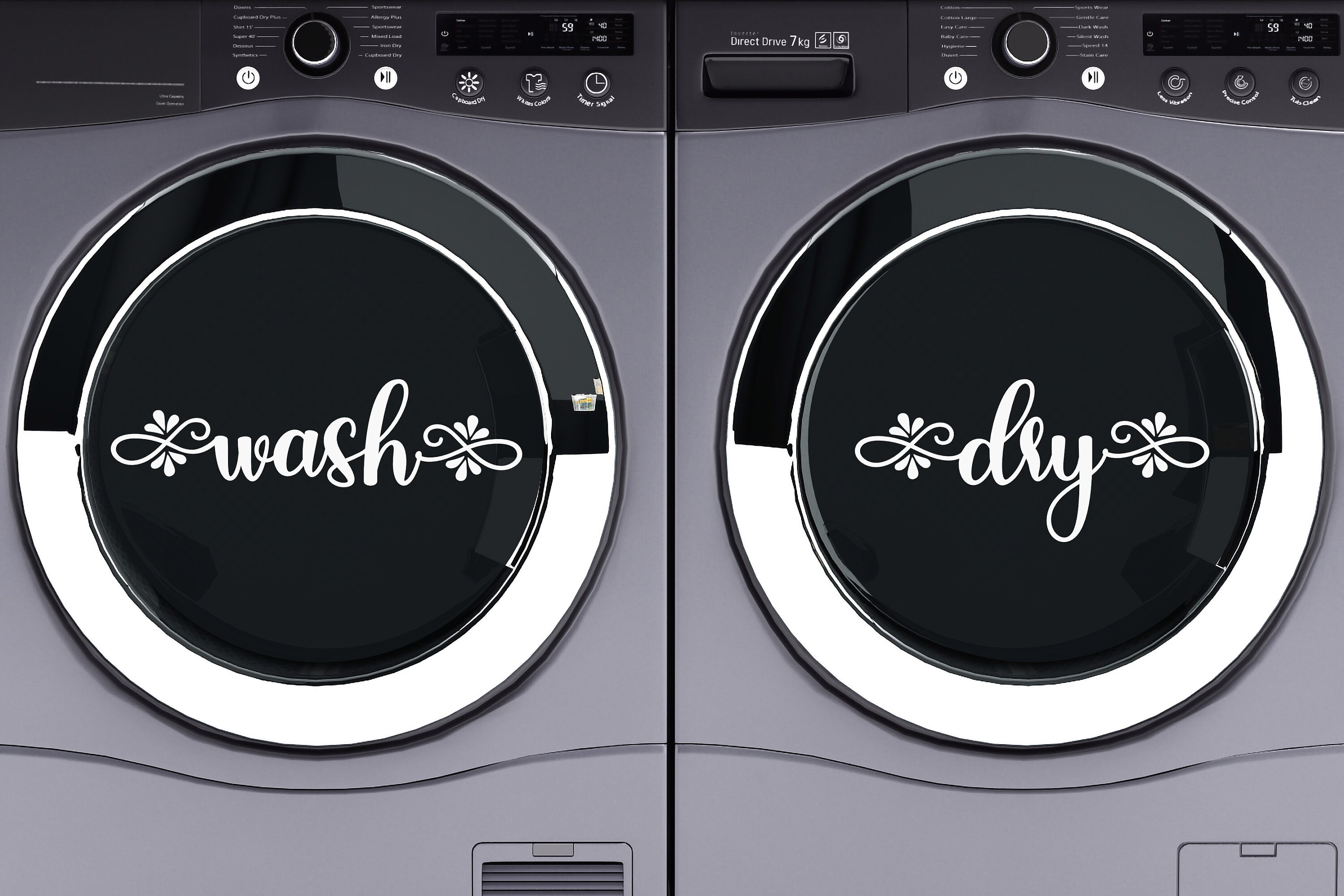 Home & Living Wall Decals & Murals Home Décor Farmhouse Washer Dryer