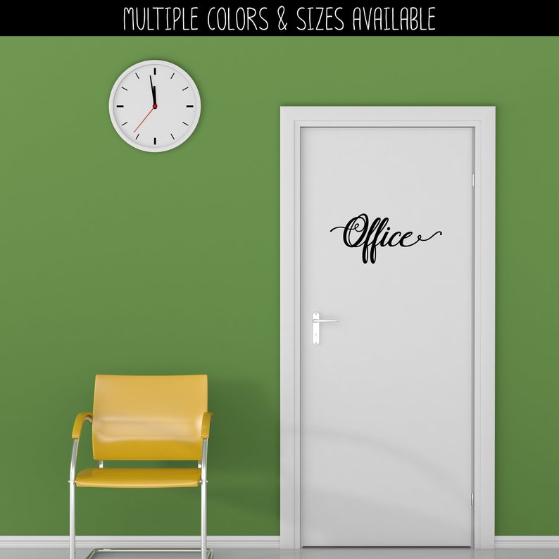 Office Vinyl Decal Office Sticker Office Decal Office Etsy