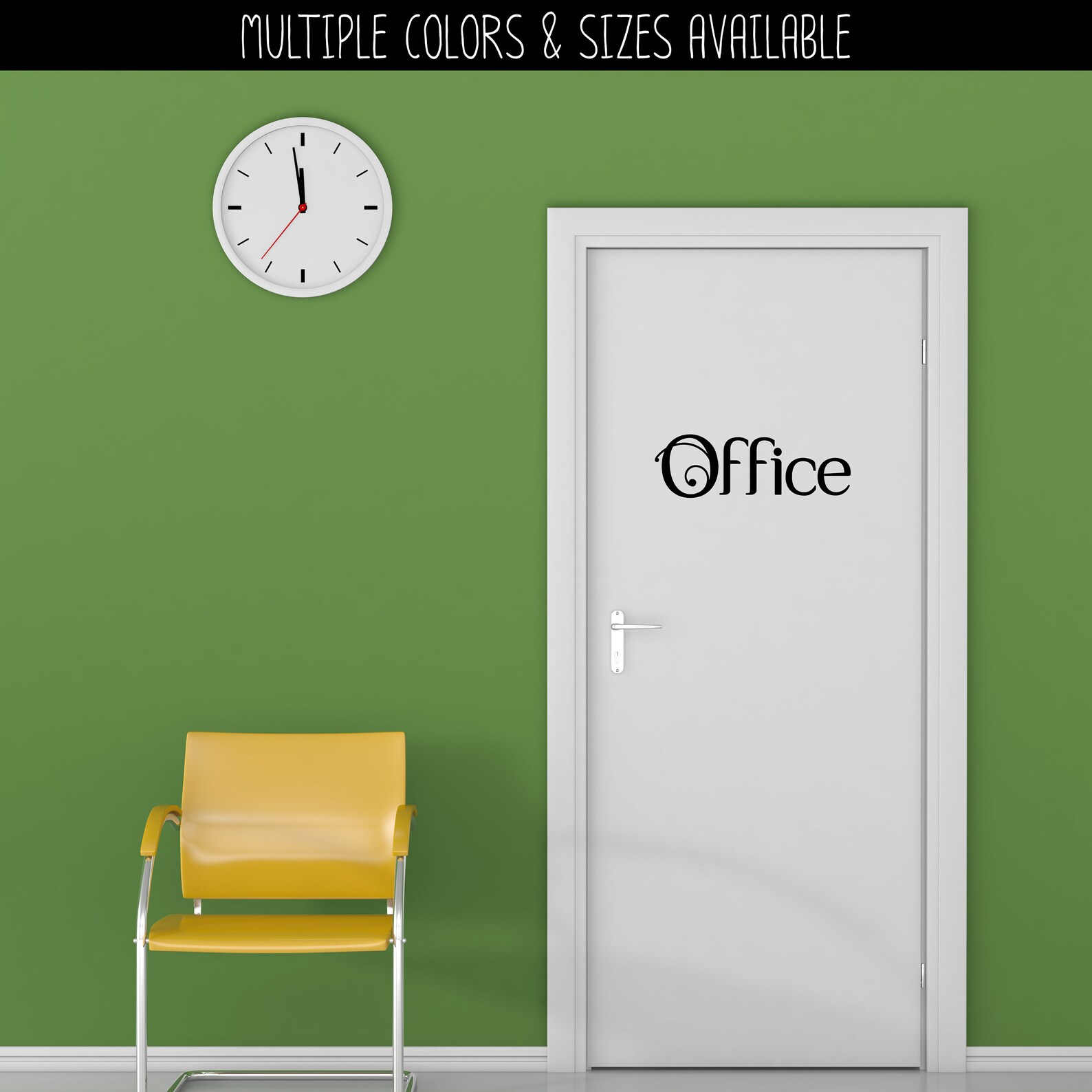 Scrolling Office Vinyl Decal Office Sticker Office Decal Etsy