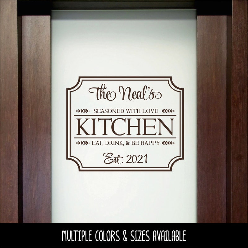Kitchen Wall Decal - Etsy