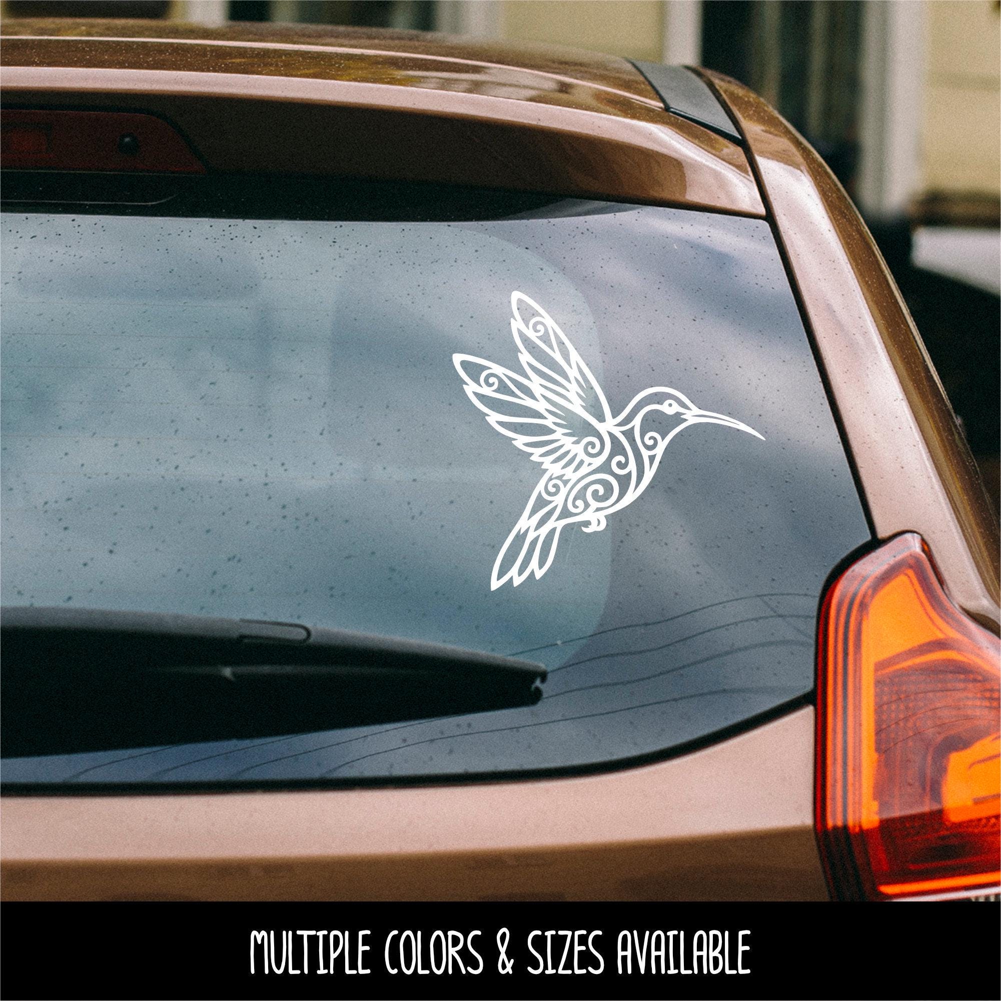 Hummingbird Vinyl Decal, Bird Sticker, Bird Home Decor, Laptop Bird Art ...