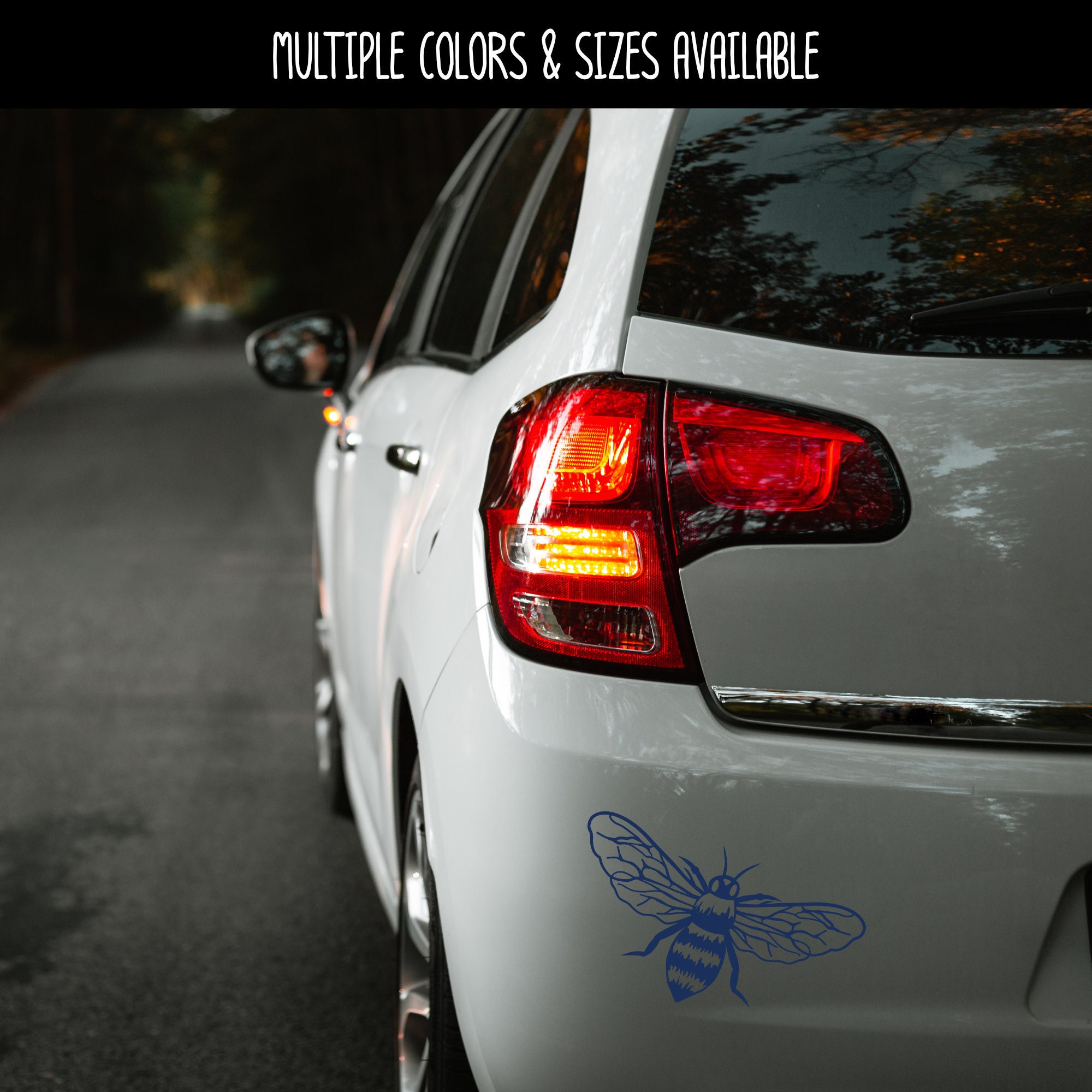 Honey Bee Vinyl Decal - Honey Bee Decal - Honey Bee Car Decal - Bee ...
