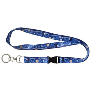 Starry Night Painting Buckle Keychain Lanyard