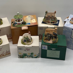 Lilliput Lane samlarstugafigur handgjord, England, med originallåda