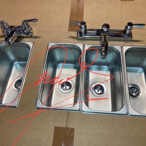 3 Standard + 1 Hand Wash 4 Compartment Portable Concession Sink