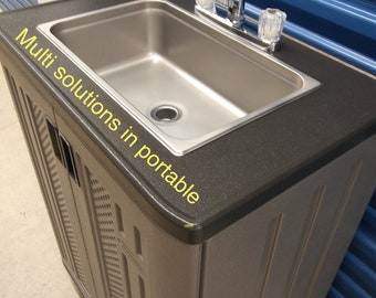Portable sink mobile Handwash FULL SIZE contained hot and cold water 110V
