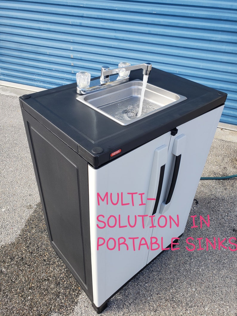 Outdoor Sink Portable Hand Washing Sink Stationself Etsy