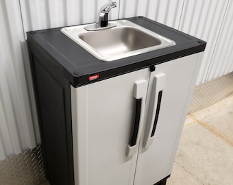Portable sink NSF Self contained Hot & cold Water with Automatic sensor