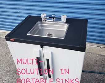 Outdoor sink Portable Hand Washing Sink Station,self contained,garden sink