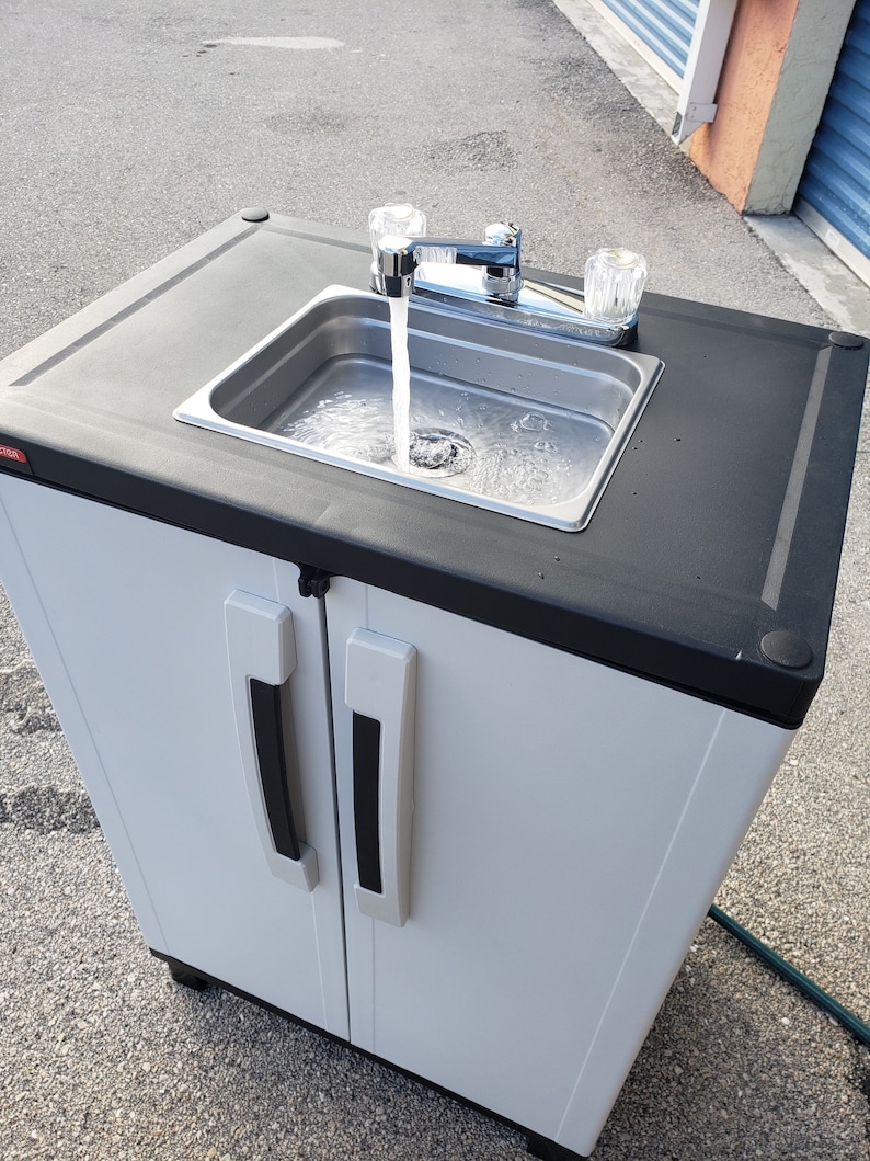 Outdoor Sink Portable Hand Washing Sink Stationself Etsy
