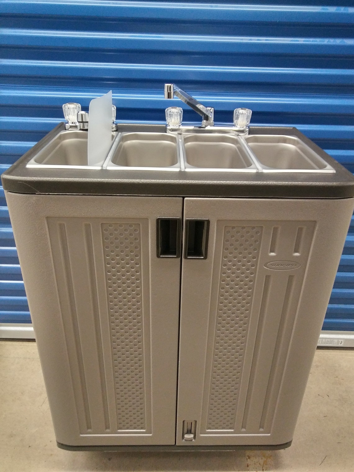 Portable Sink Mobile Concession Four Compartment Hot Water Etsy Canada