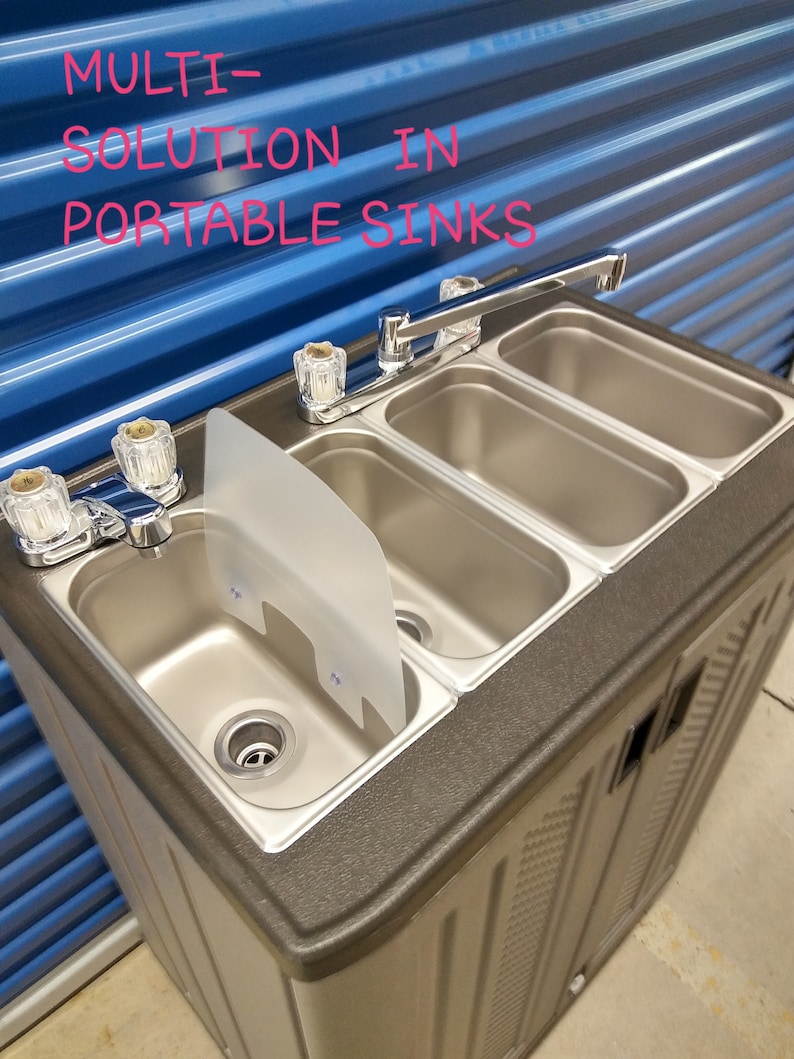 Portable Sink Mobile Concession four compartment Hot Water Etsy