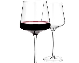 Crystal Wine Glasses Set Red or White Wine Large Tall Glasses 100% Lead  Free Handmade Glasses 20.5-ounce 