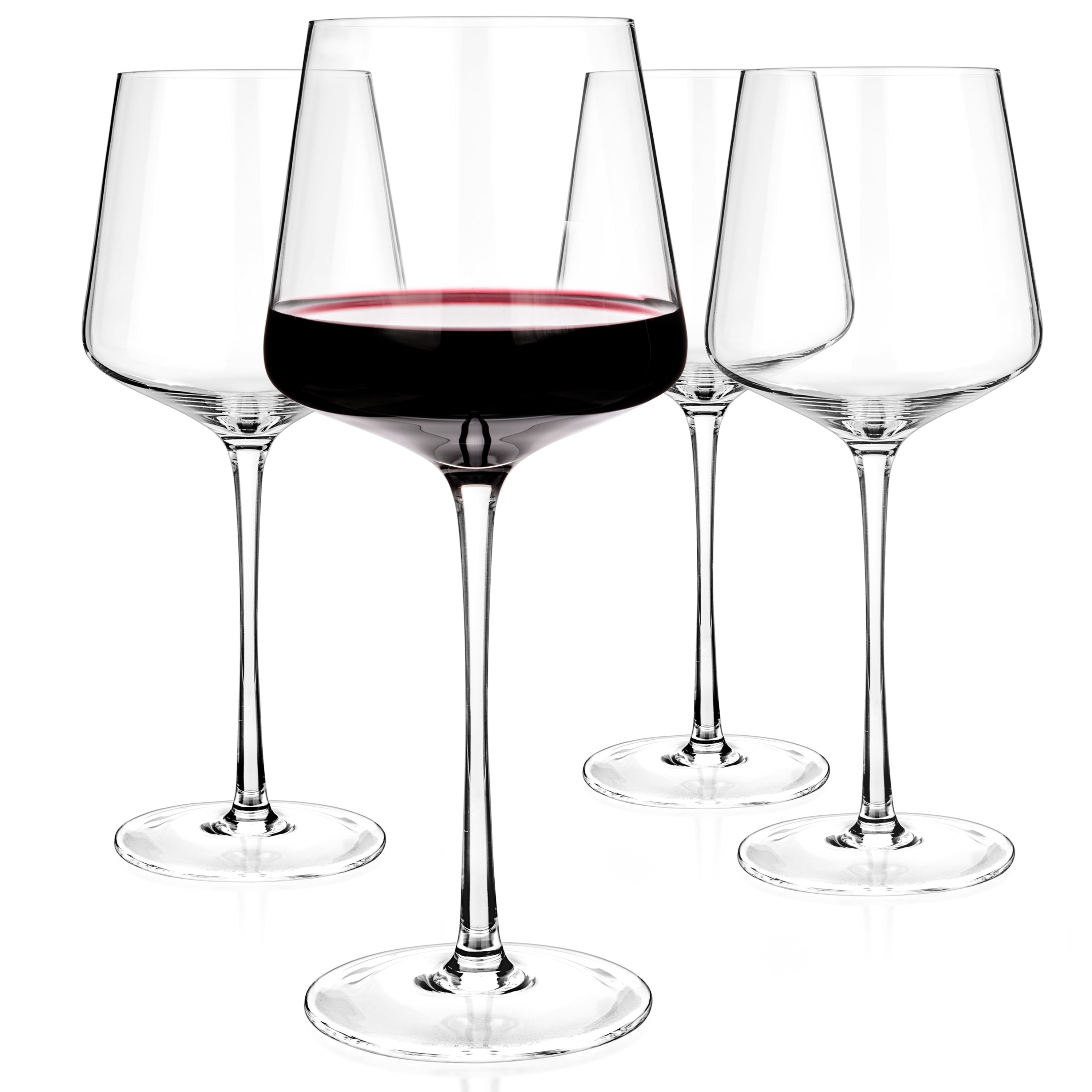 Red Wine Glasses Large Wine Glasses Long Stem Premium Crystal Wine