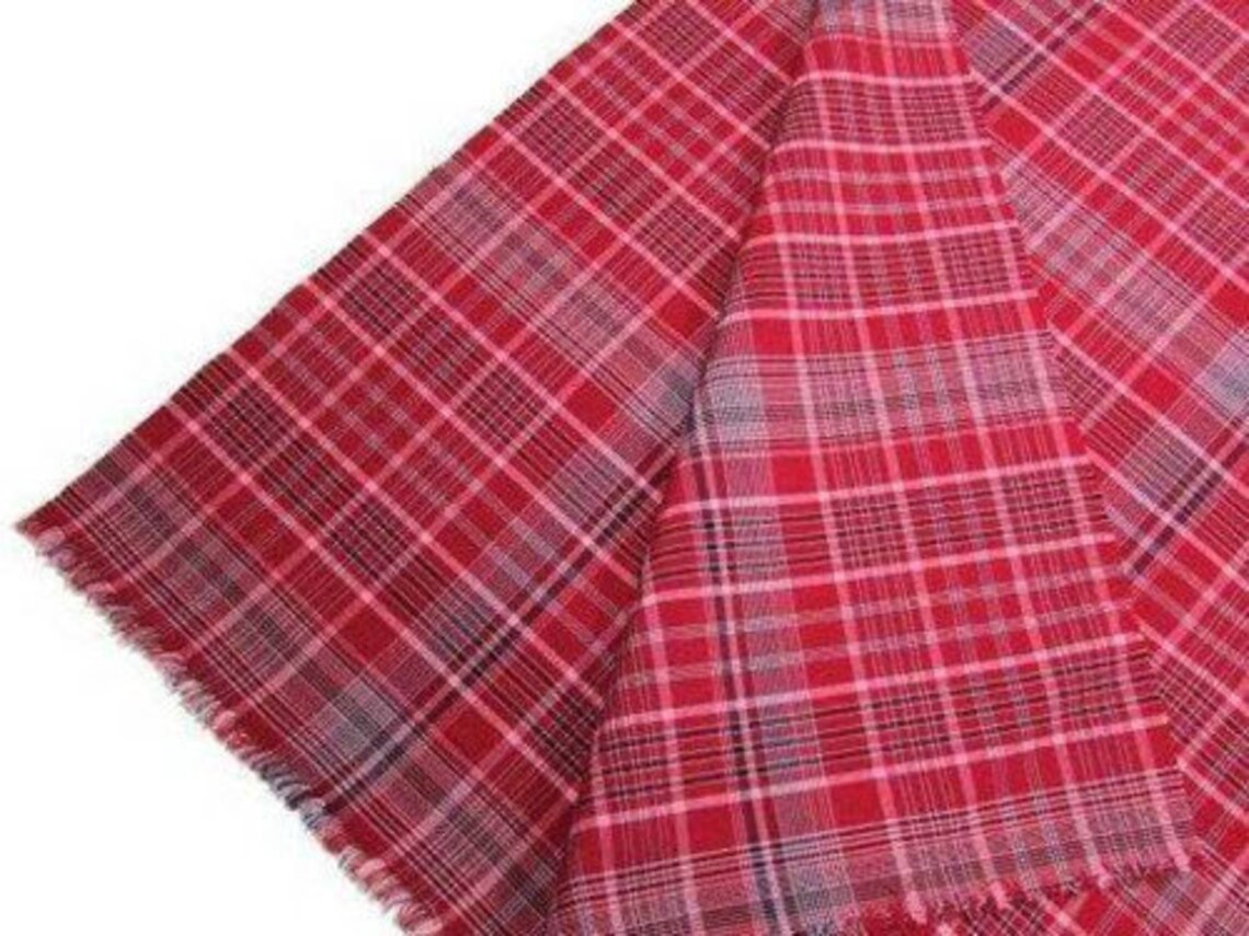 Versatile Red Fabric Yards Traditional Jamaican Bandana Etsy
