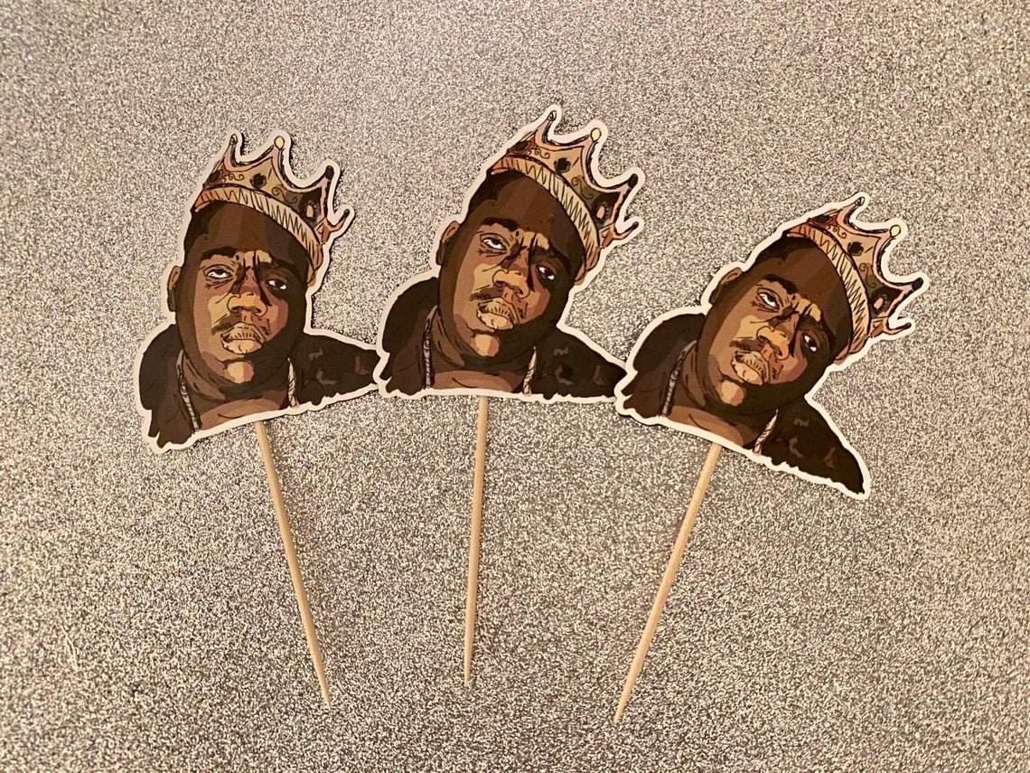 Notorious B.I.G. / Biggie Smalls Cupcake Toppers Party Decor Etsy