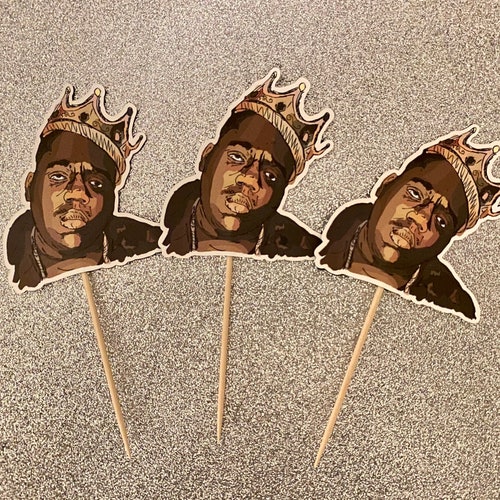 Notorious B.I.G. / Biggie Smalls Cupcake Toppers Party Decor Etsy