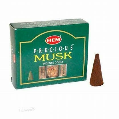Hem Precious Musk Incense Cones – Choose Your Quantity, Free Shipping, Long-Lasting Scent 7 thumbnail image