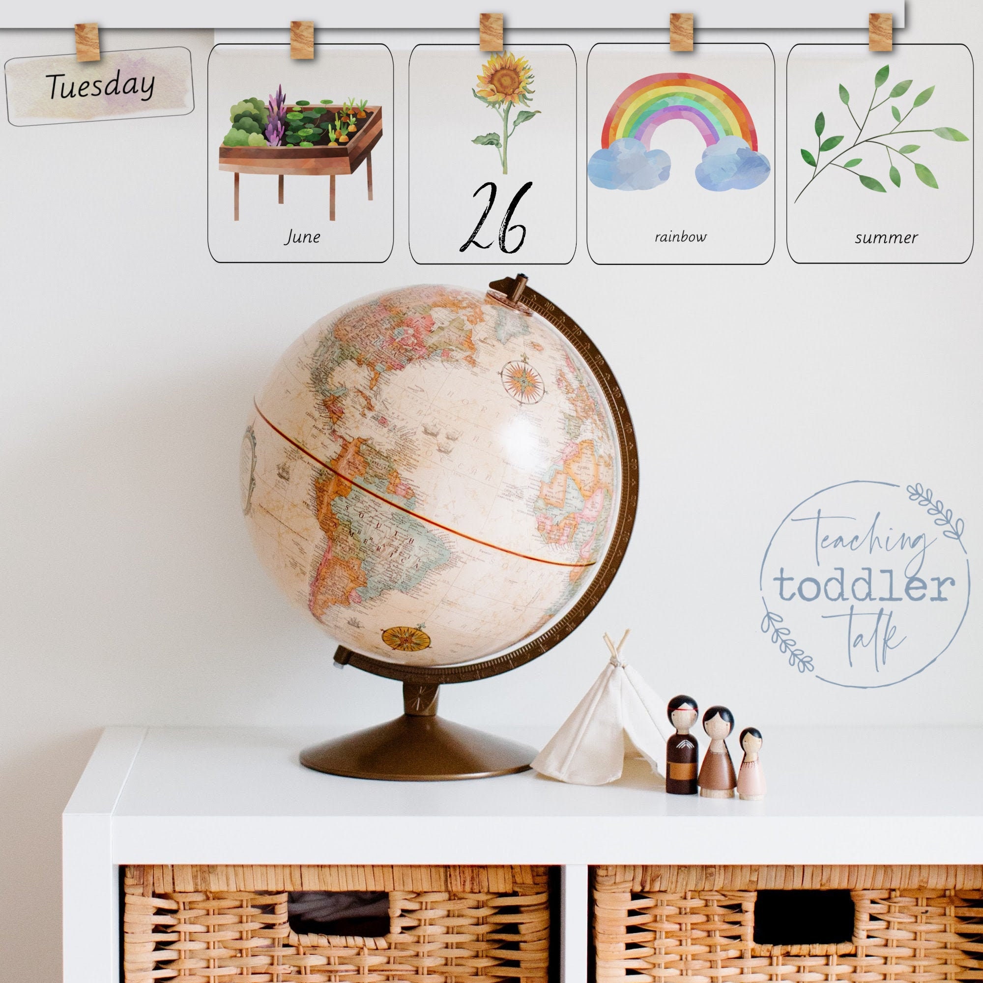 Tcu Calendar 2023 Print Version Montessori Calendar Cards For Morning Circle | Etsy Australia