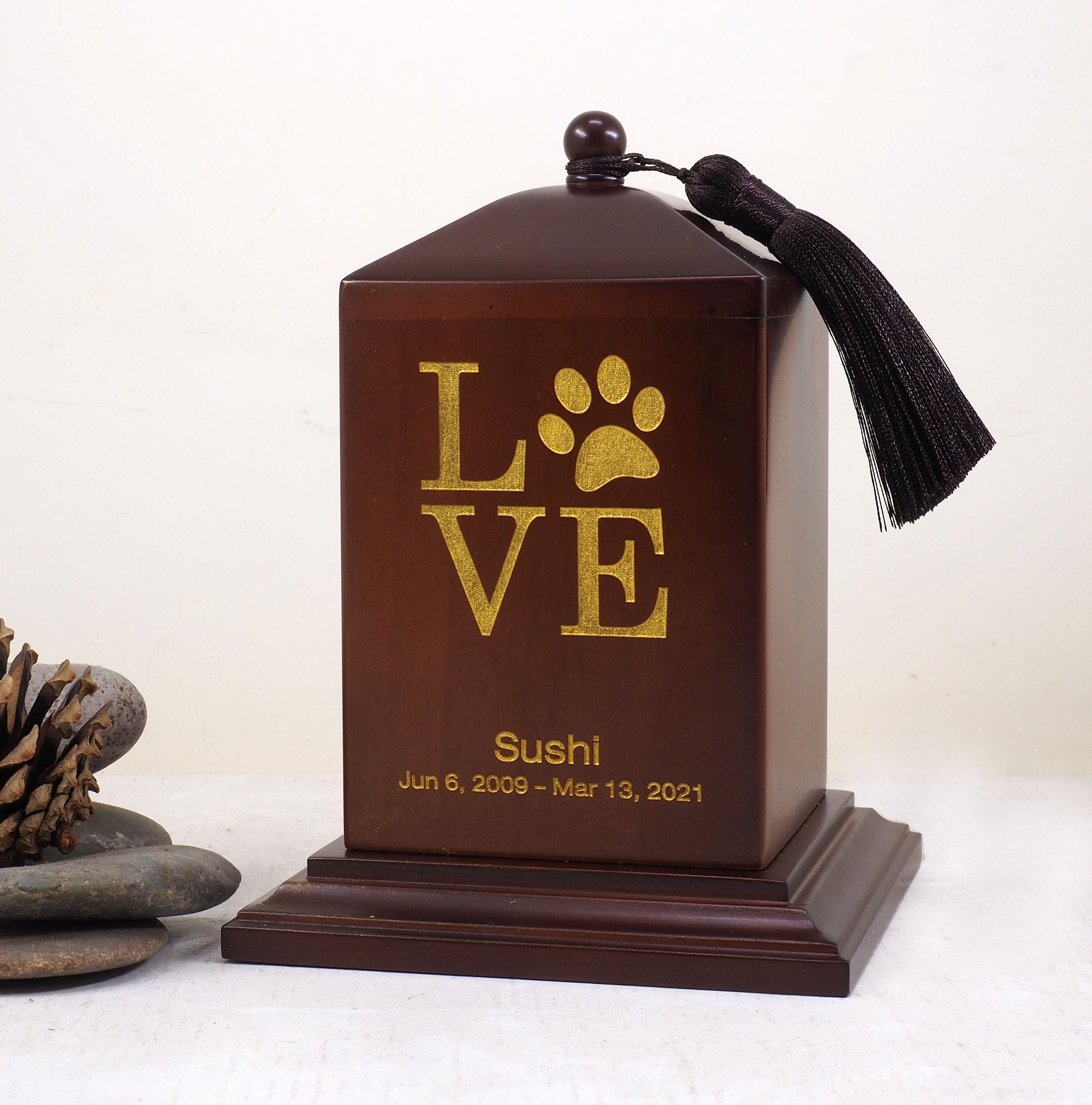 Engraved custom Pet Urn with Name Personalized Dog or Cat Etsy