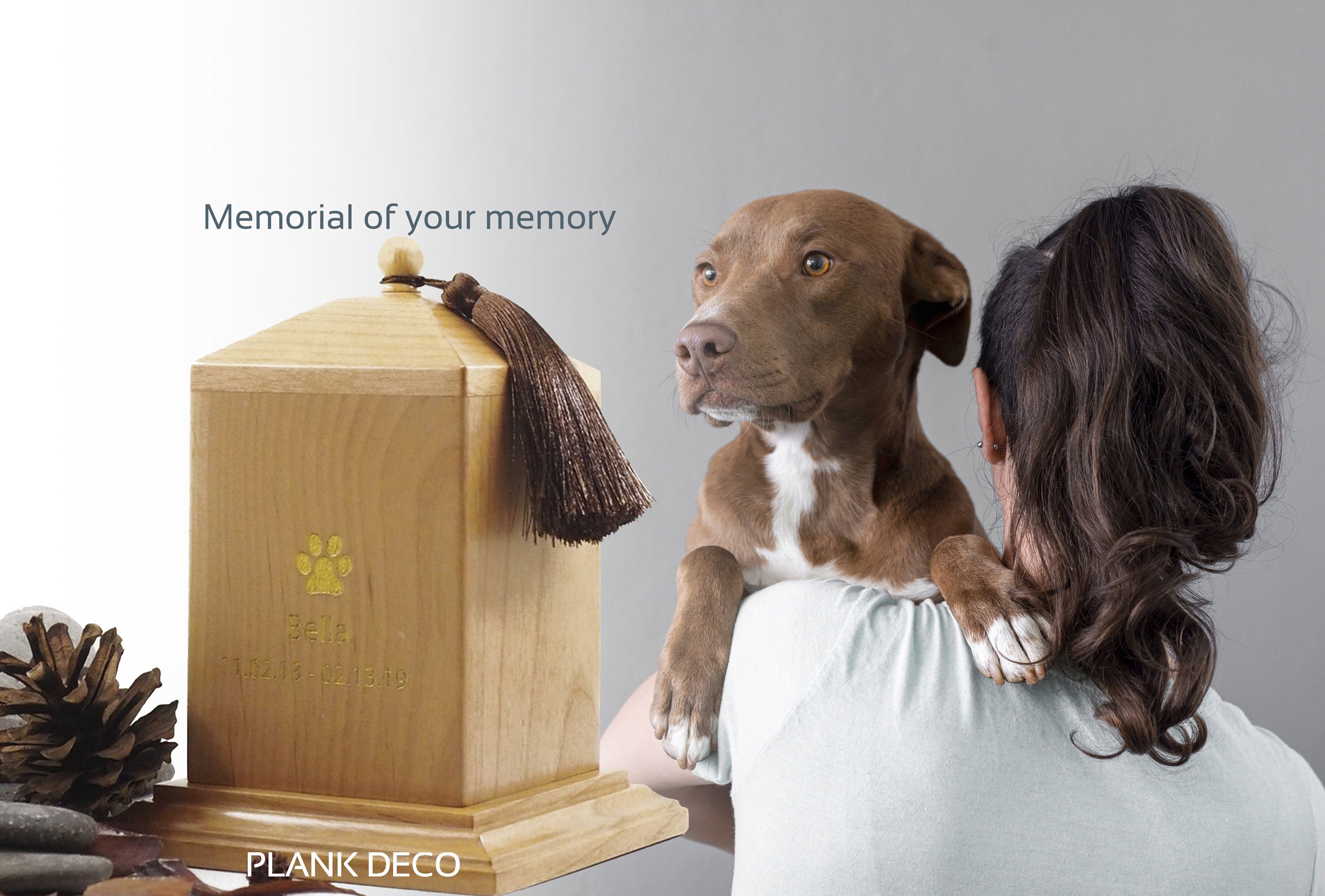 Pet Urn Custom Pet Urn Urn Engraved Memorial Custom Urn for Etsy