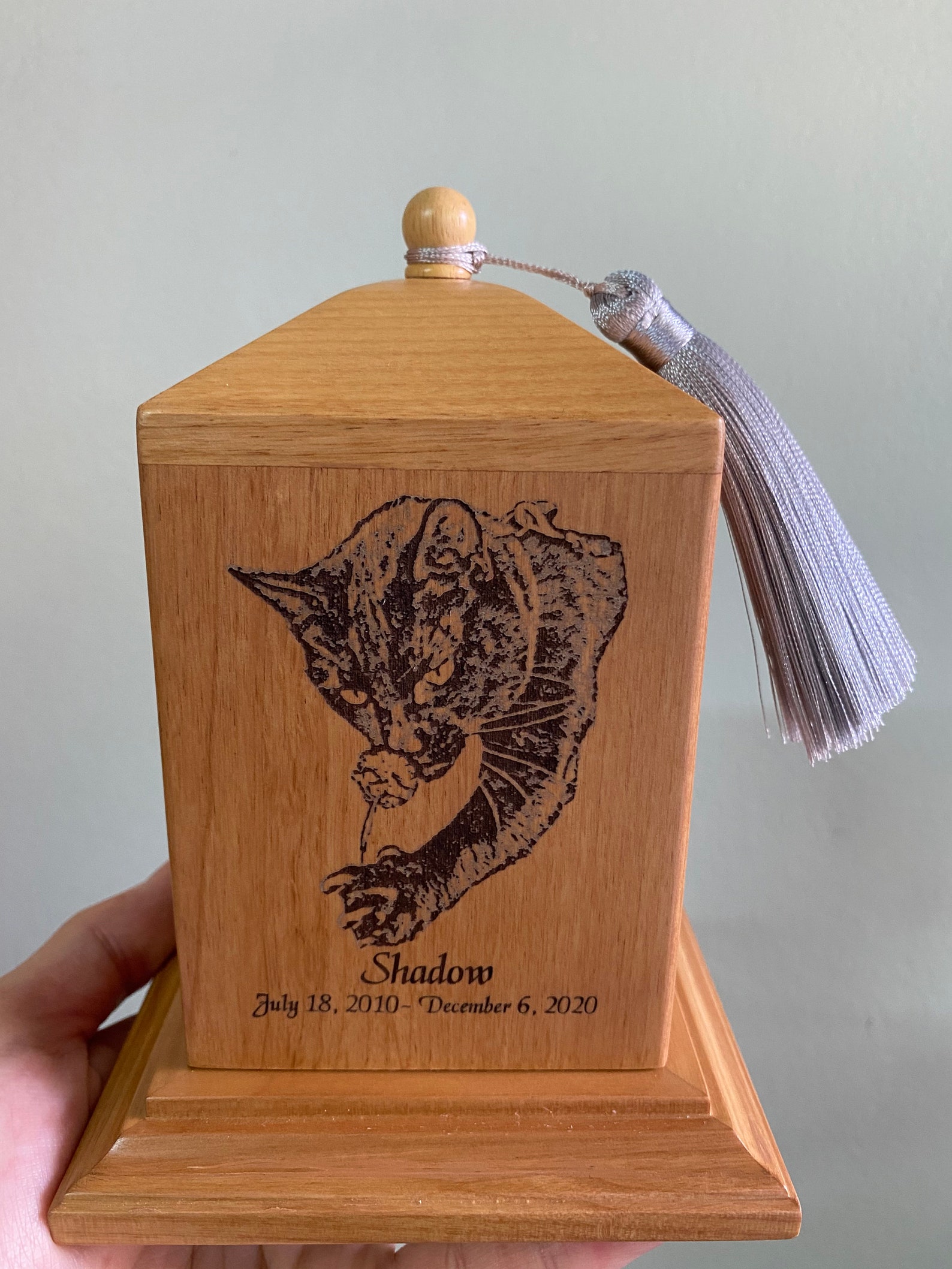 Katze Katze Urne Katze Urne Katze Esche Urne graviert Etsy.de