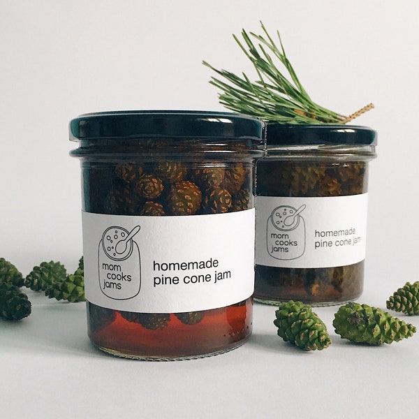 Handmade natural pine cone jam from Ukraine