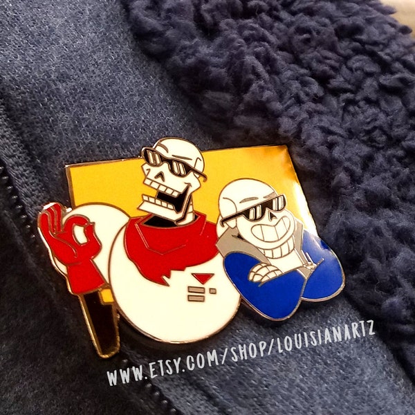 Bone Bros - Undertale Enamel Pin [ RESTOCK NOW AVAILABLE 07/2023]